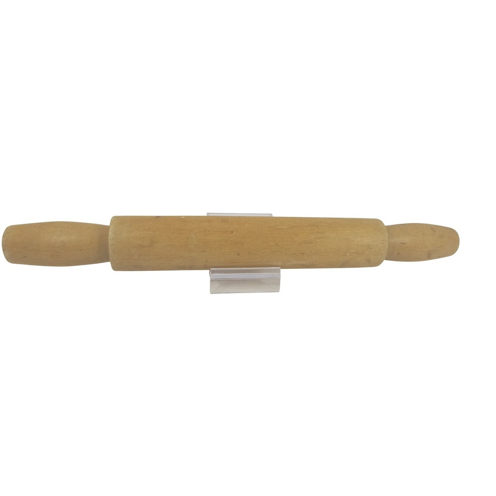 Vintage Natural Wood One Piece Rolling‎ Pin Classic Handheld Kitchen Baking Tool